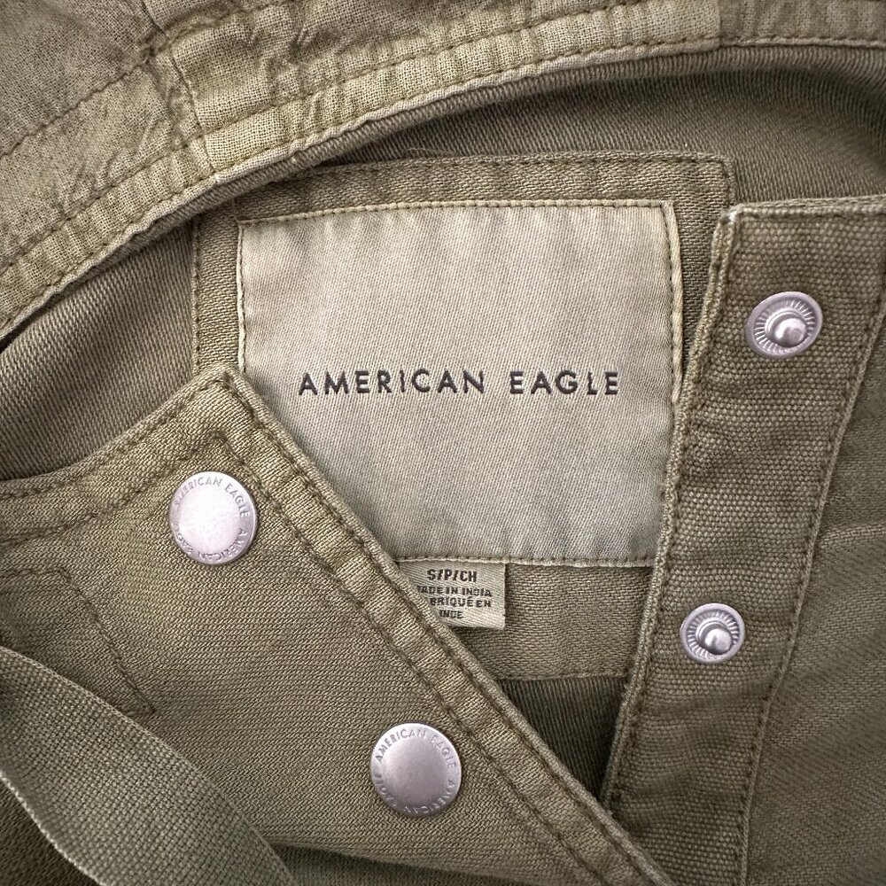 AE Cotton Popover Jacket | Olive | Small - Picture 6 of 6